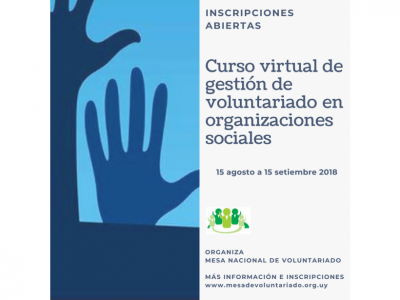 Curso virtual de gestión de voluntariado para organizaciones de la sociedad civil